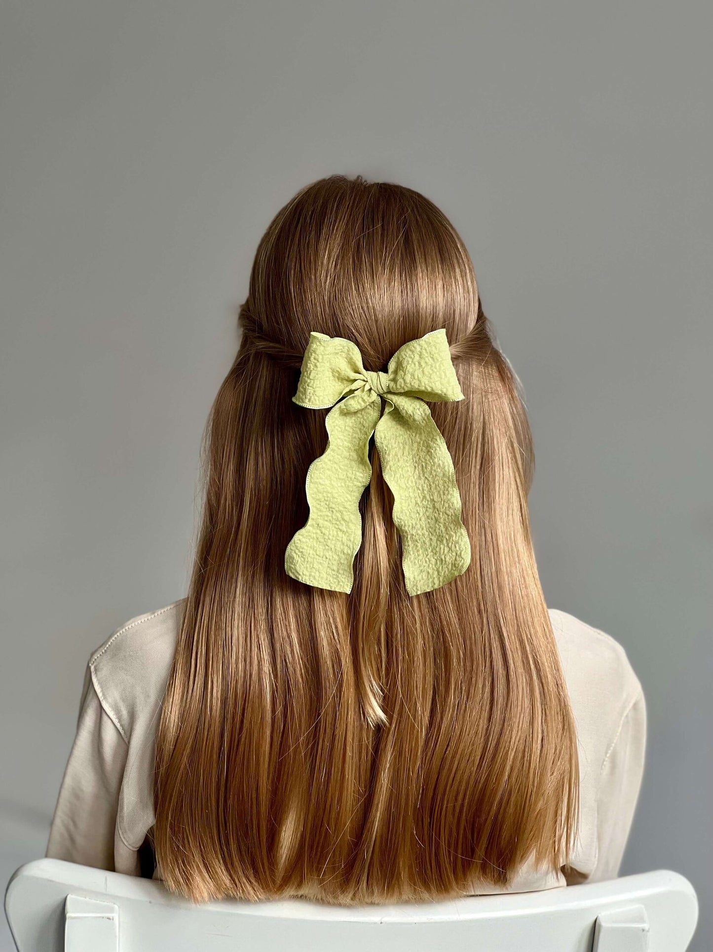 Velika mašna "Curly". (7 boja)